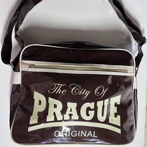 "City Of Prague" Vinyl Messenger Bag